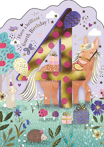 Picture of 4TH BIRTHDAY CARD